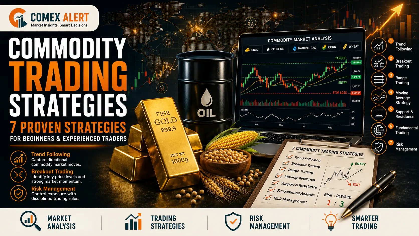 Read more about the article Commodity Trading Strategies: 7 Proven Strategies for Beginners and Experienced Traders